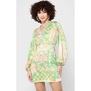 Women's Never Fully Dressed Jardin Mini Dress in Green Size 20